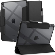 Mbulesë tablet Spigen Ultra Hybrid Pro për iPad Air 13" M2 2024, pjesë e pasme transparente, mbajtës për Pencil, e zezë