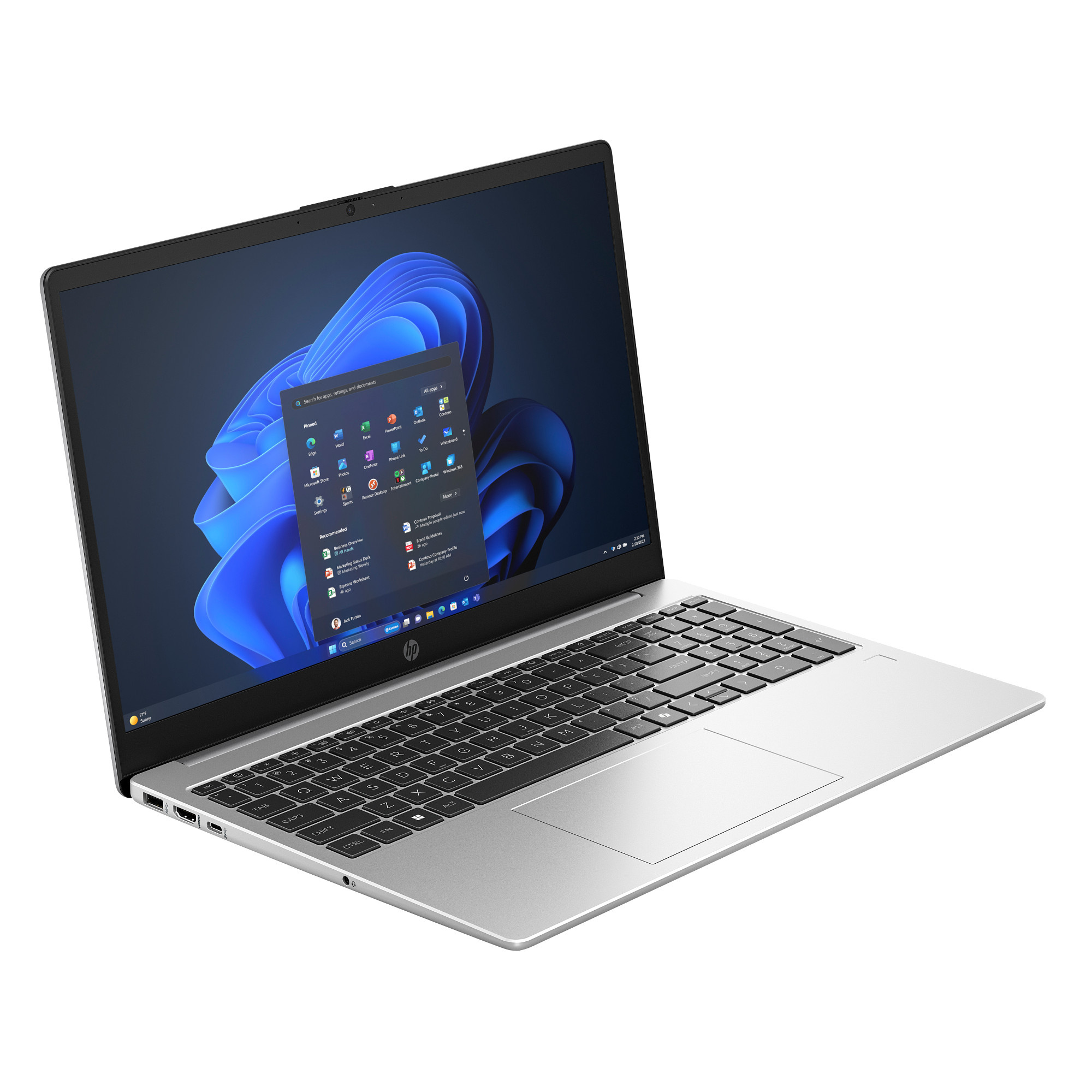 Laptop HP NTB 250R G10 C3-100U, 15.6", Intel Core i3, 2x8GB, 512GB, i argjendtë
