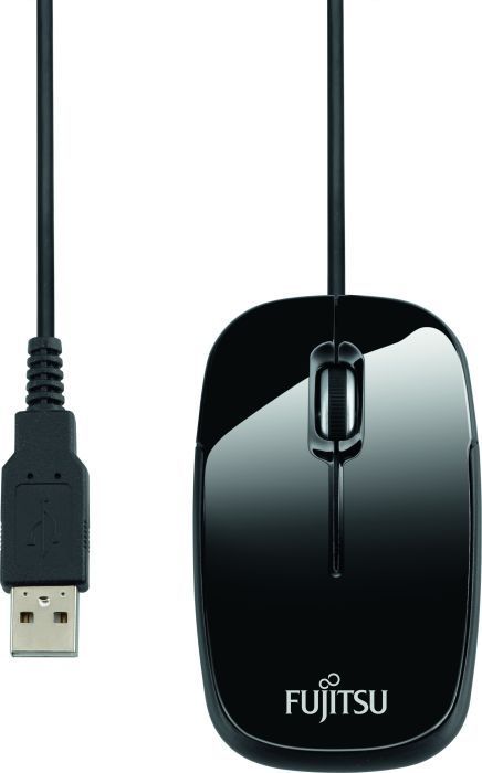 Maus Fujitsu M420, me kabllo, USB, i zi