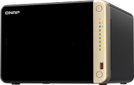 NAS сервер QNAP TS-664 8GB, 6 слотови, 2.5GbE, сив