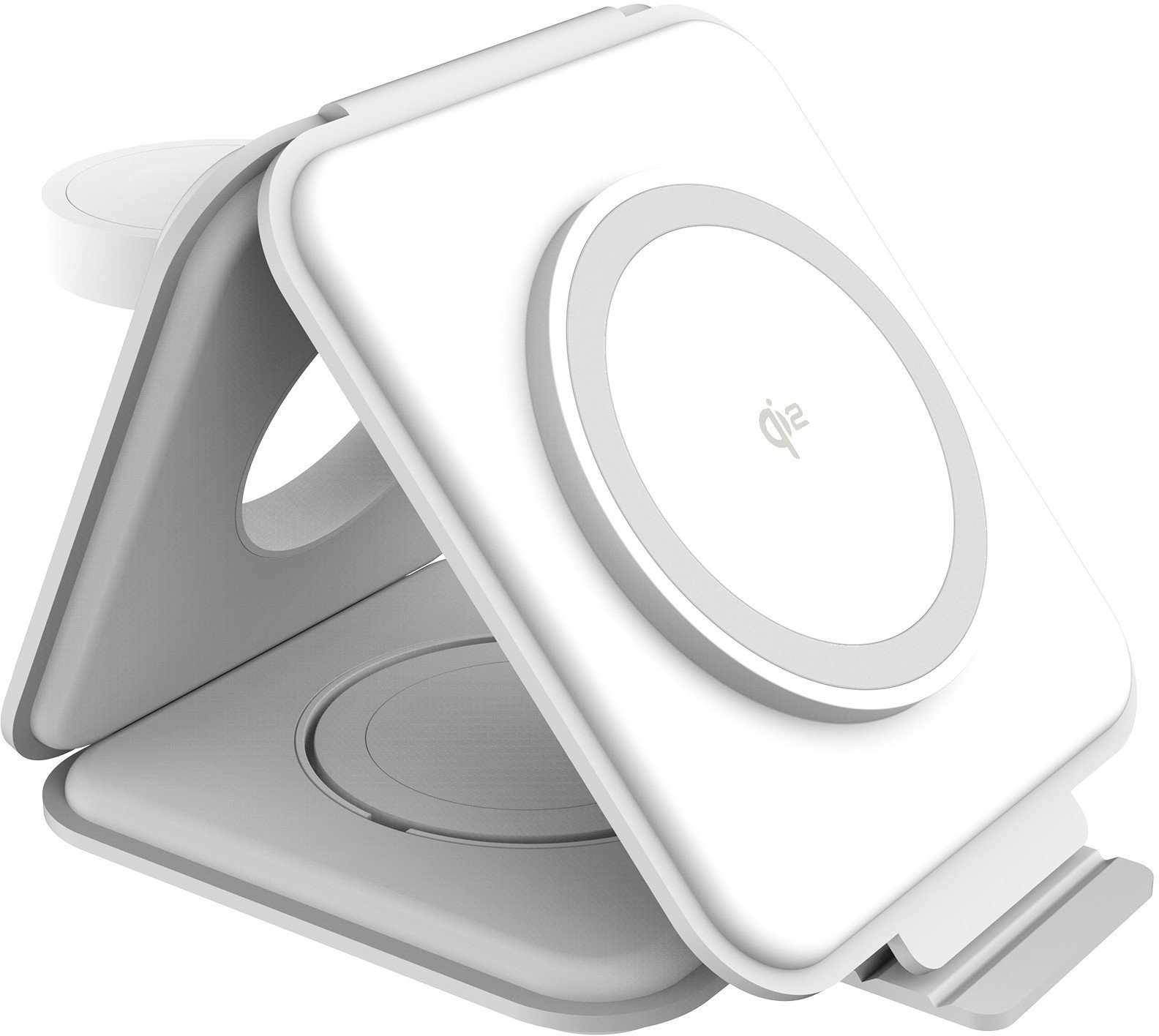 Stacion karikues wireless J5create Qi2 3 in 1 Magnetic Travel, 15W, palosës, i zi