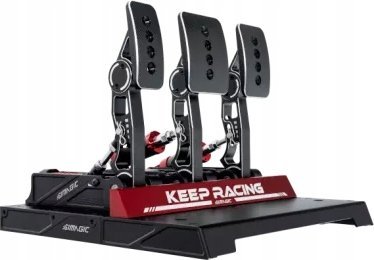 Pedale simulimi Simagic P1000, set me 3 pedale, të zeza