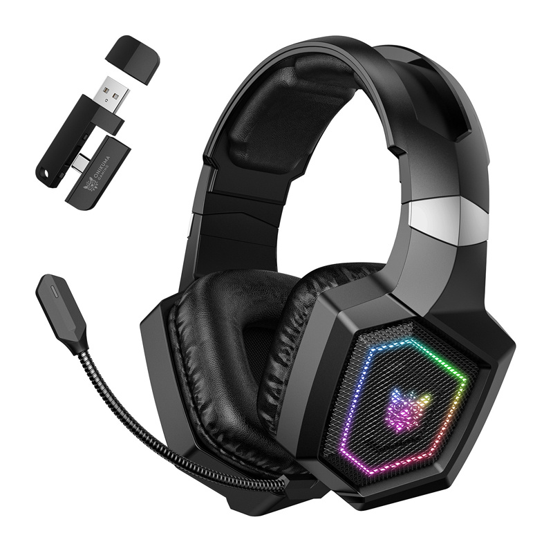 Kufje gaming ONIKUMA Tri Mode, wireless 2.4GHz, Bluetooth 5.3, të zeza