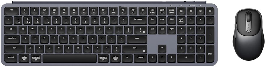 Komplet tastierë dhe mi Keychron B6 Pro, wireless 2.4 GHz dhe Bluetooth 5.2, tastierë me madhësi të plotë, i zi