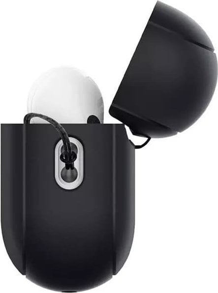 Mbulesë mbrojtëse Spigen Protective Case për AirPods Pro 2, silikon, me rrip, e zezë