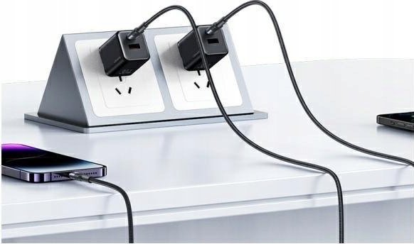 Kabllo USB Usams SY Series SJ729, USB C në Lightning, 1.2m, 30W, e zezë
