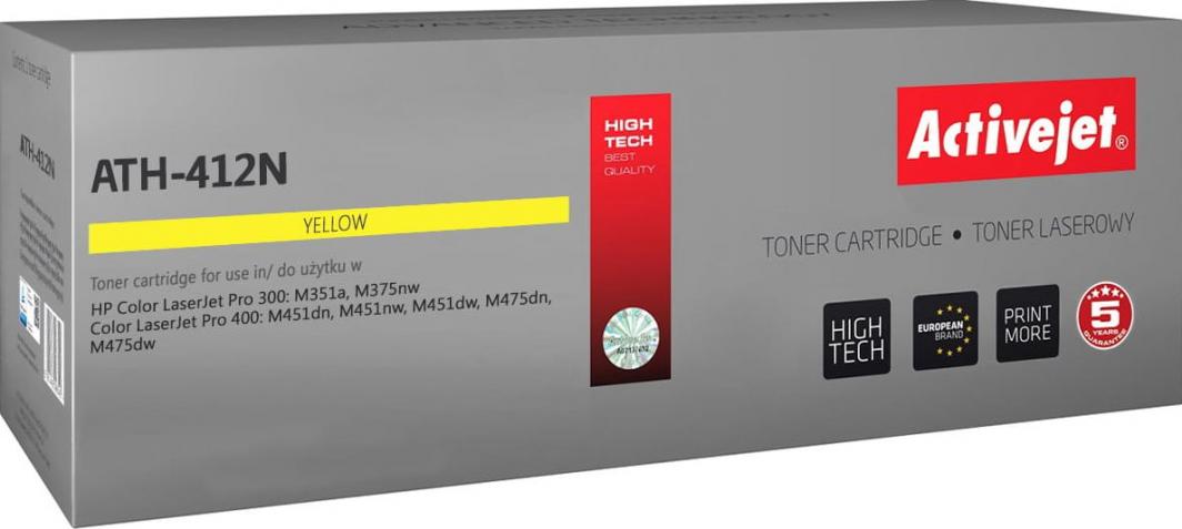 Toner Activejet ATH-412N, zëvendësues HP 305A, i verdhë