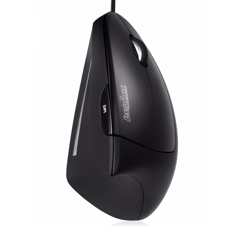 Maus ergonomik Perixx Perimice-513, USB, 6 butona, i zi