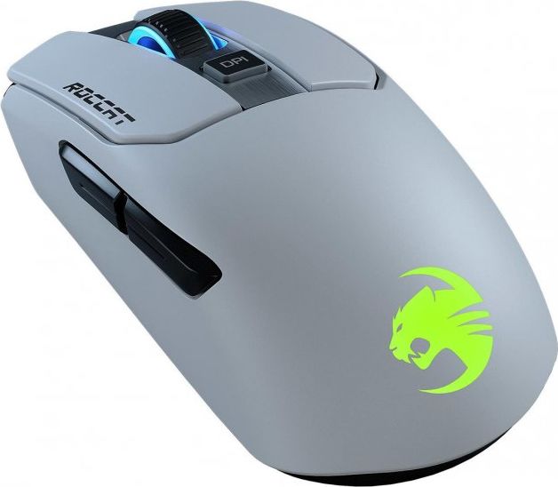 Гејминг глушец ROCCAT Kain 200 AIMO, безжичен, RGB, бел