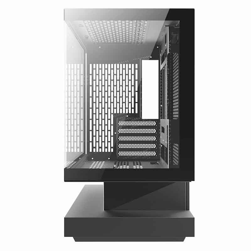 Kuti kompjuteri Darkflash F1, 6 ventilatorë ARGB, xham i temperuar, e zezë