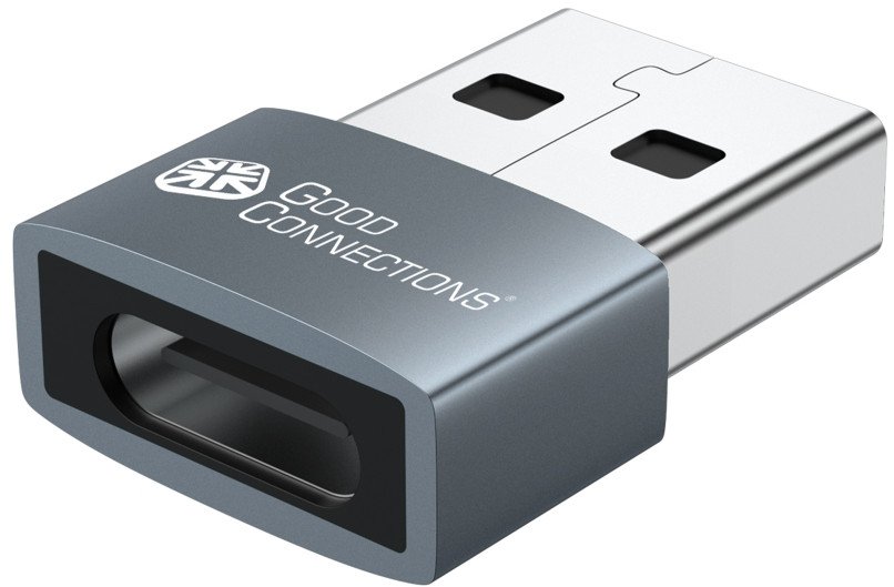 Adapter USB Good Connections USB 2.0, USB A në USB C, set 2 copë, i zi
