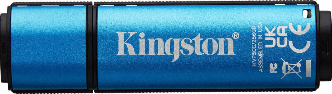 Pendrive Kingston IronKey VP50C, USB-C, 128 GB, i kaltër