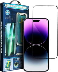 Xham mbrojtës 5D për ekran për iPhone 15 Pro, xham i temperuar, transparencë e lartë