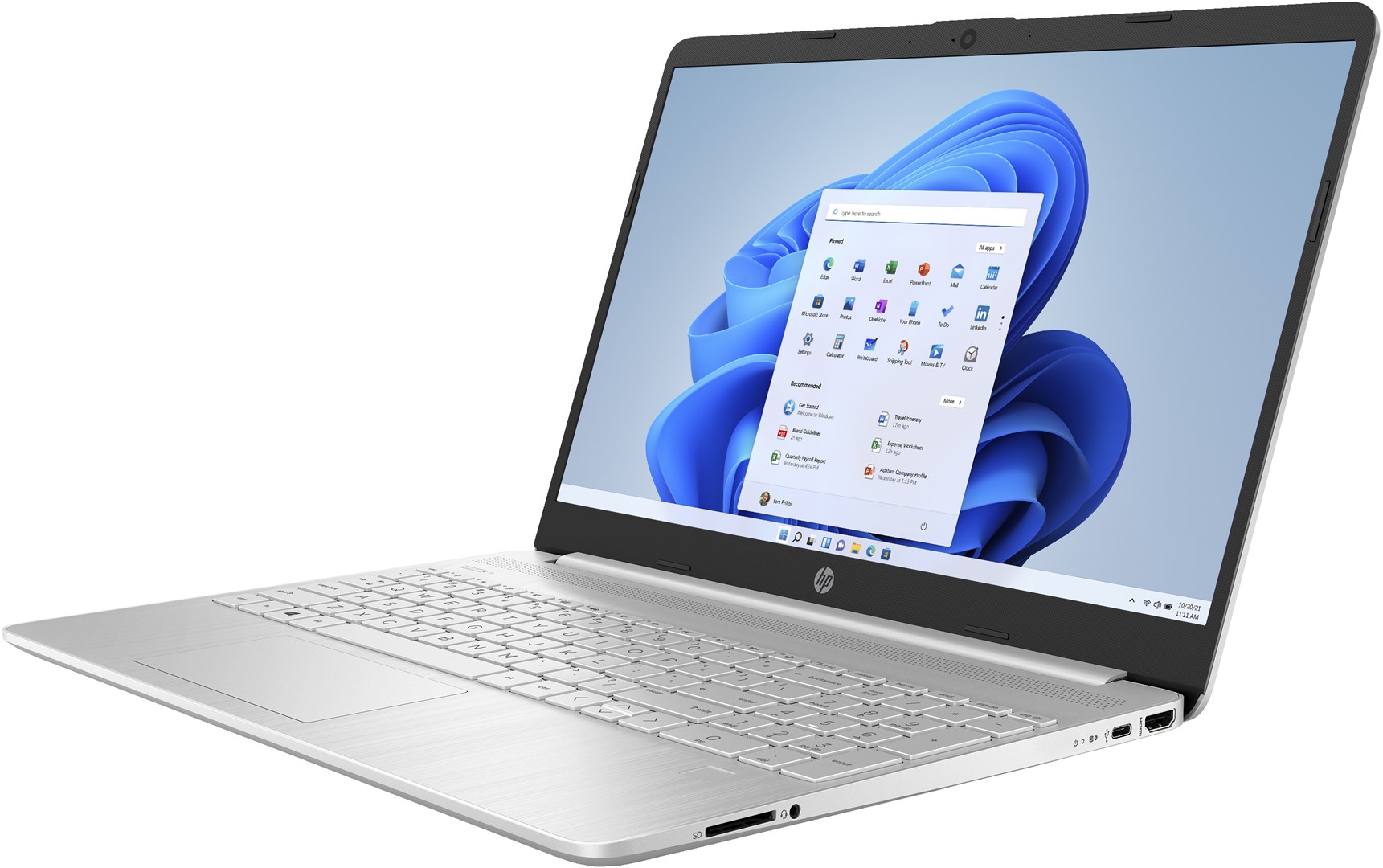 Laptop HP 15s-eq2289nw, 15.6", AMD Ryzen™ 3 5300U, 16GB DDR4-SDRAM, 256GB SSD, Integrated AMD Radeon Graphics, i argjendtë