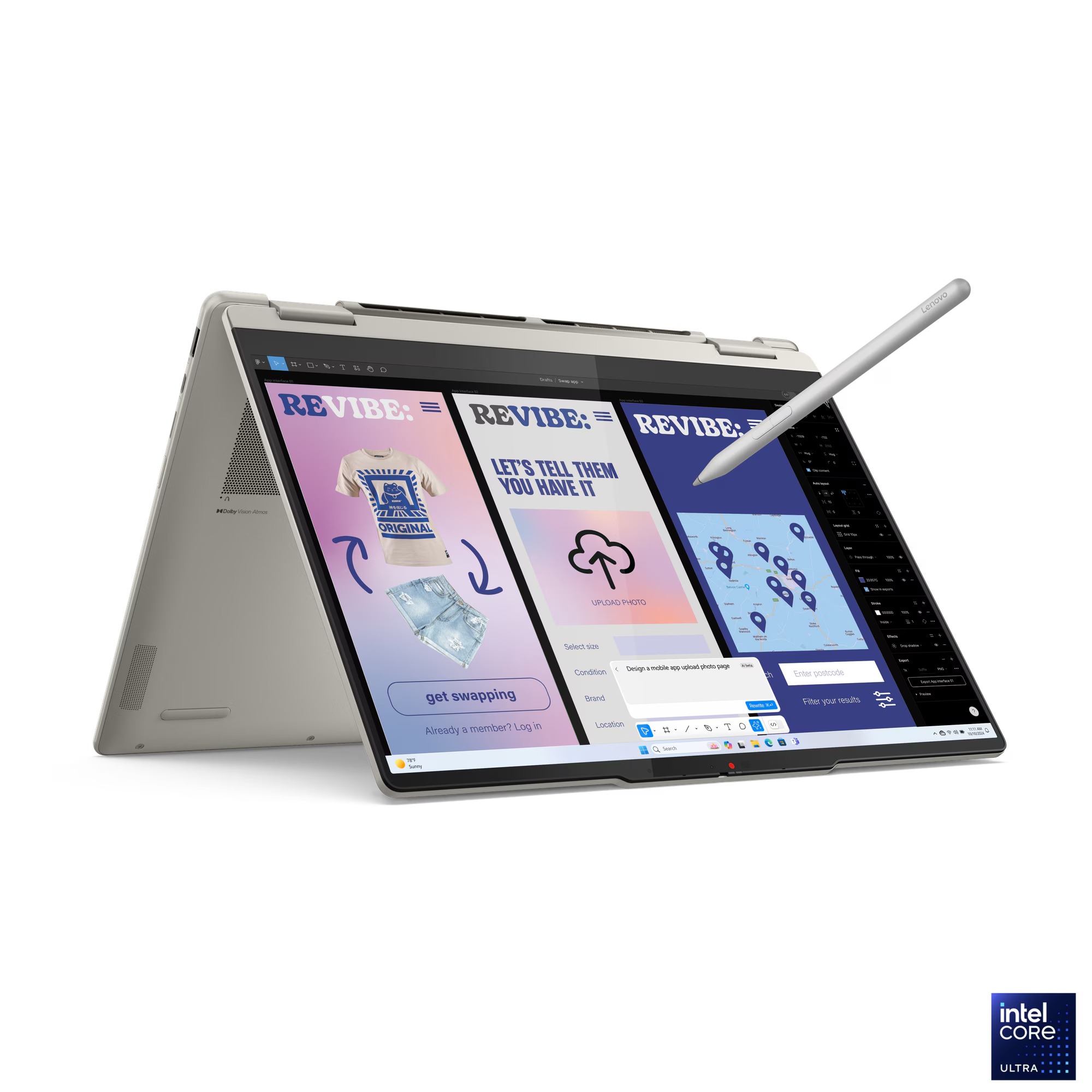 Laptop Lenovo Yoga 7 2 in 1 14ILL10, 14", ekran prekës, gri 2