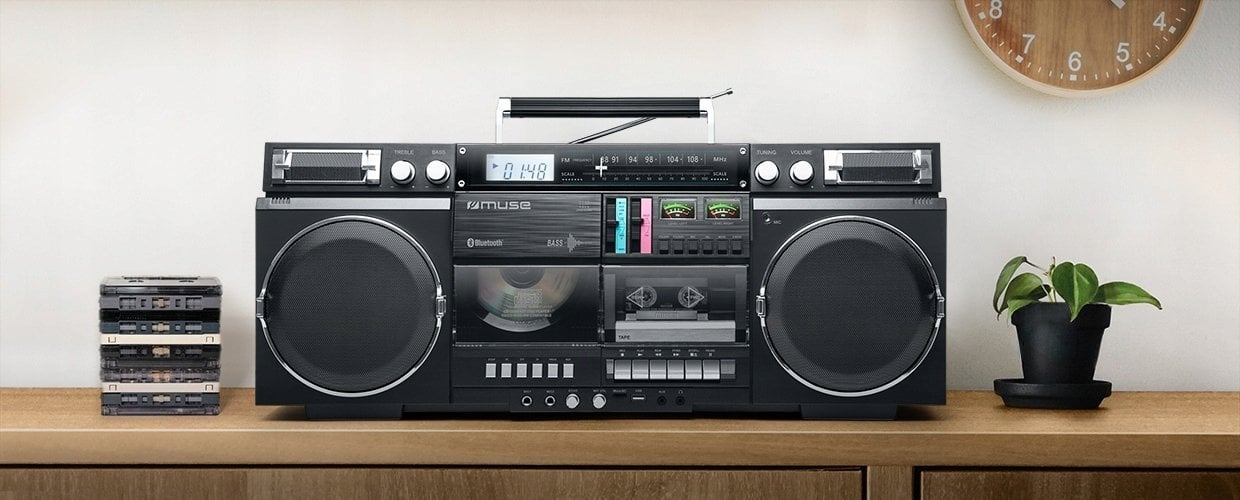 Radio kasetofon Muse M380GB, CD USB MP3, Bluetooth, i zi