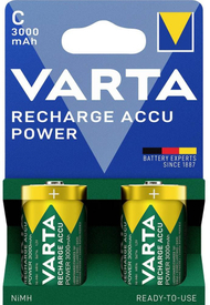 Bateri rikarikuese Varta RECHARGE ACCU Power C, NiMH, 3000mAh