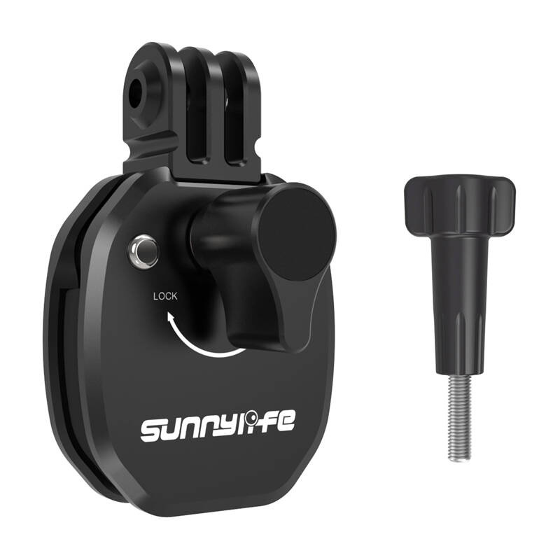 Mbajtëse motoçiklete Sunnylife Motorcycle Mount, për kamera sportive, aliazh alumini, e zezë