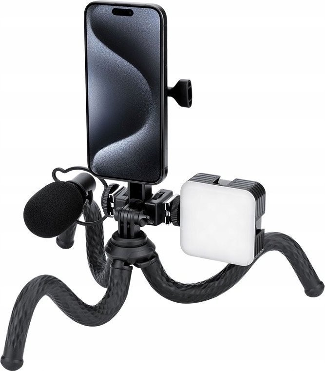 Tripod fleksibil JJC TP FT2, për kamera dhe smartphone, i zi