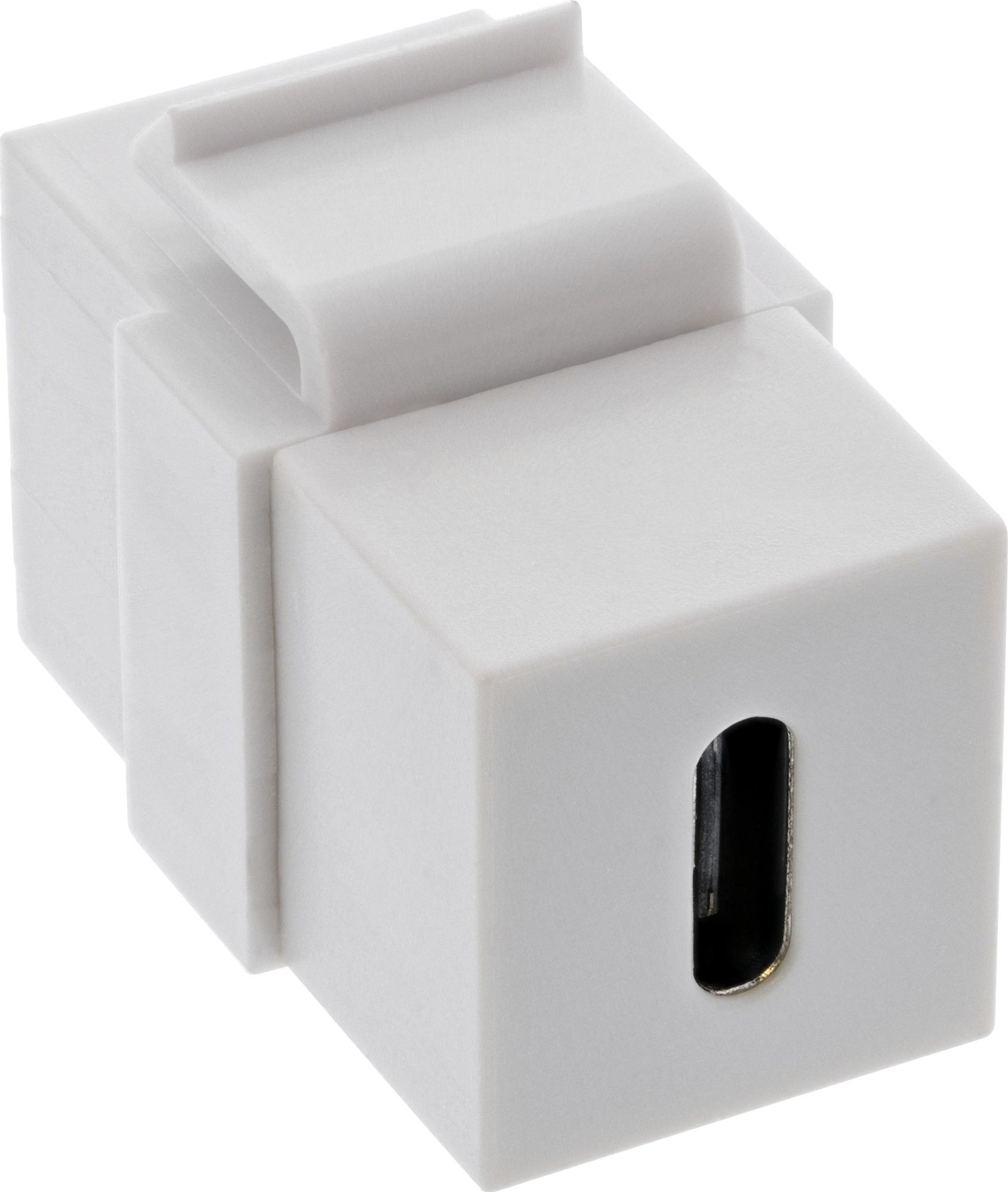 Modul snap in INLINE USB C, 1 portë, Power Delivery, i bardhë