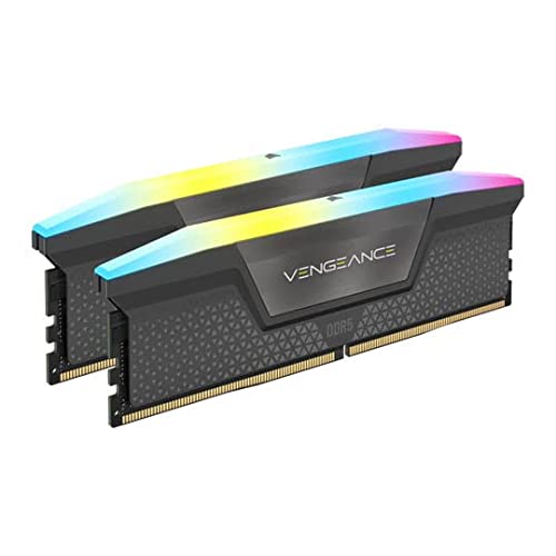 Ram DDR5 Corsair Vengeance RGB, 32GB 6000MHz, CL30, gri