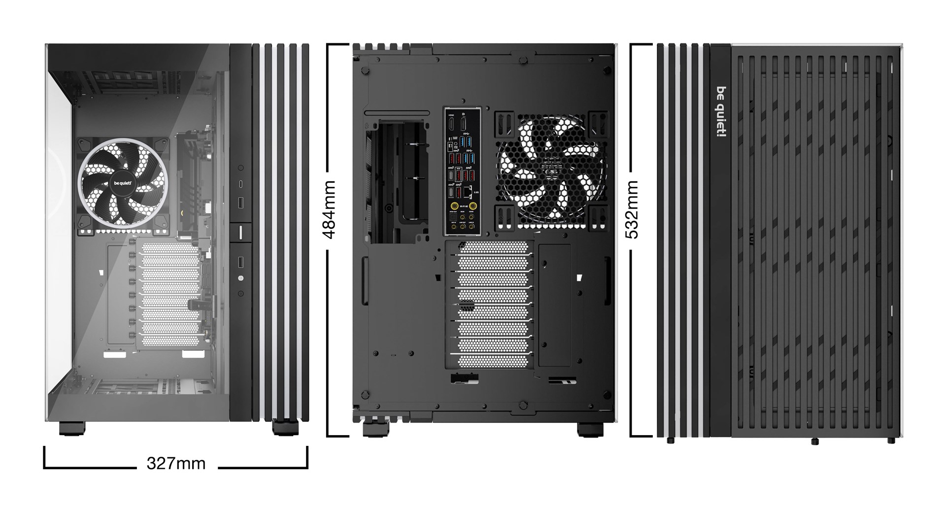 Kulle PC Be Quiet Light Base 900 FX, Full Tower E-ATX, ARGB, xham i temperuar, e zezë