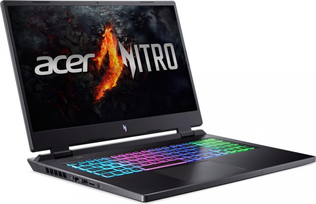 Лаптоп Acer Nitro 17, 17,3", AMD Ryzen 7 8845HS, 16GB RAM, 1TB SSD, NVIDIA GeForce RTX 4070