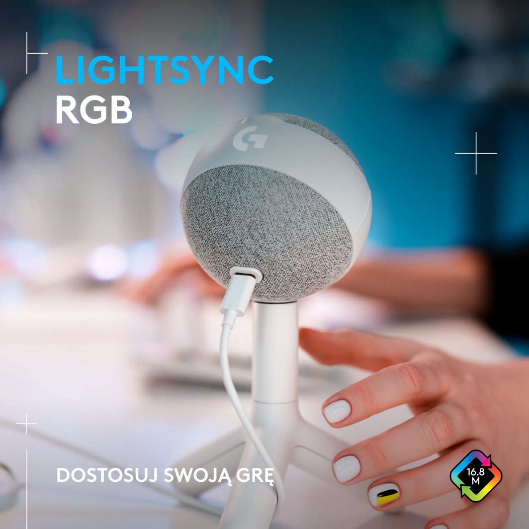 Mikrofon Logitech G Yeti Orb (988-000558), i bardhë