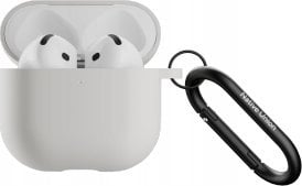 Mbulesë silikoni për kufje Native Union Active Case AirPods 4, me klips metalik, ngjyrë bezhë Sandstone