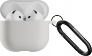 Mbulesë silikoni për kufje Native Union Active Case AirPods 4, me klips metalik, ngjyrë bezhë Sandstone