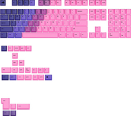Set keycaps Glorious GPBT Gradient Nebula V2, 131 taste, PBT, shumëngjyrësh