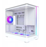 Kullë PC Montech KING 15 PRO ARGB, MicroATX, xham i temperuar, e bardhë