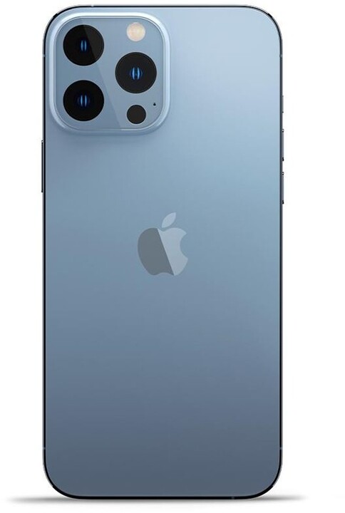 Xham mbrojtës Spigen tR Optik për iPhone 13 Pro/Max, 2 copa, kaltër