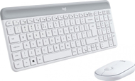 Set tastierë dhe maus Logitech Slim Wireless MK470, të bardha