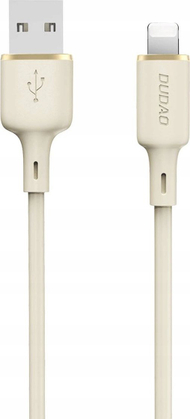Kabllo karikimi Dudao L7SL USB A në Lightning, 5A, 1m, bezhë