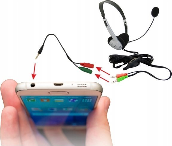 Adapter audio për kufje dhe mikrofon, Jack 3.5mm