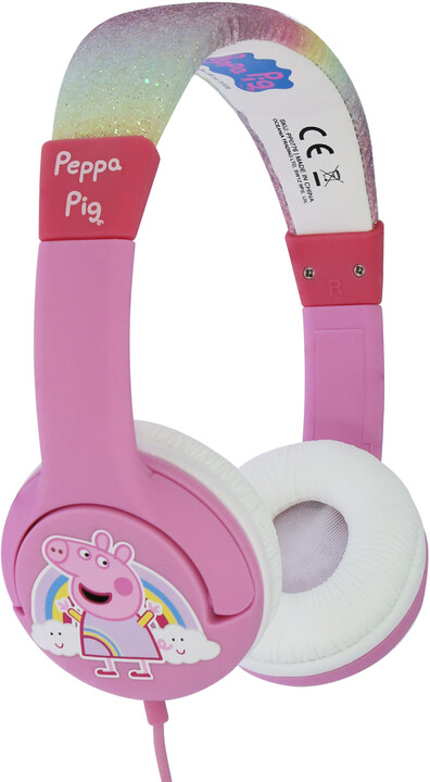 Kufje OTL Technologies Rainbow Peppa, rozë