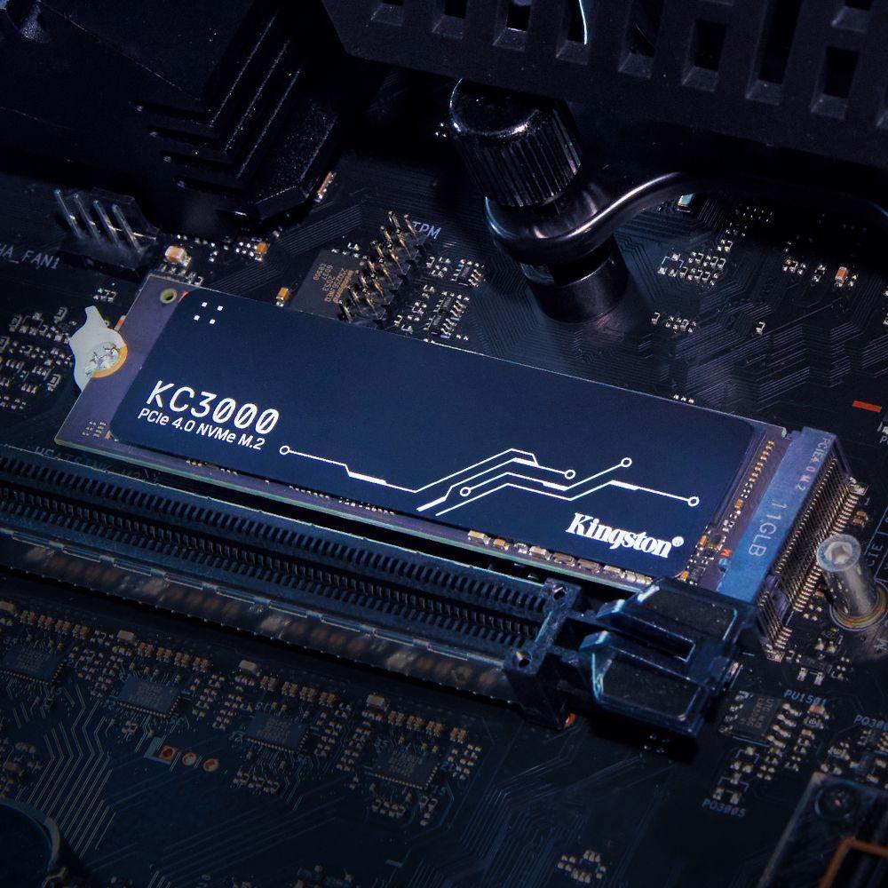 Disk SSD Kingston KC3000, 1 TB M.2 2280 PCI-E x4 Gen4 NVMe (SKC3000S/1024G), i zi