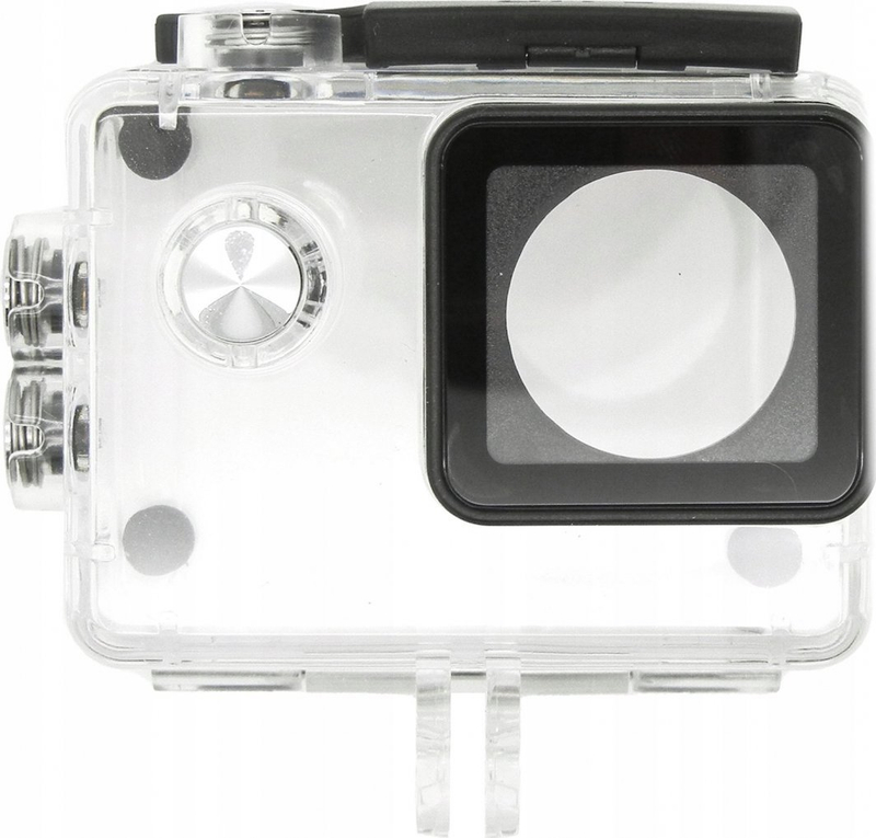 Strehë nënujore për kamera EasyPix GoXtreme Black Hawk+, universale, transparente me kornizë të zezë