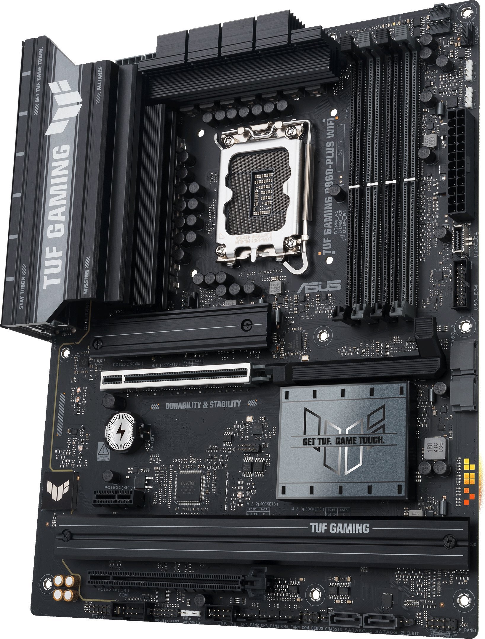 Pllakë amë ASUS TUF Gaming B860 Plus WIFI, ATX, DDR5, WiFi 7, e zezë