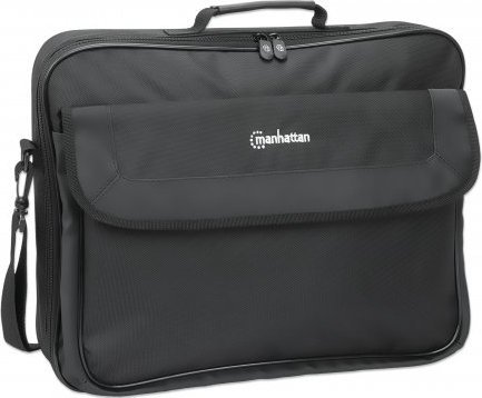 Çantë laptopi Manhattan Cambridge, 17.3", dizajn clamshell, e zezë