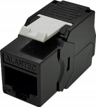 Модул кеистоун RJ45 Alantec, Cat.5E UTP, без алат, црн