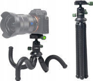 Tripod për kamera C ROPE CRP CPD BLK, fleksibël, kokë sferike 360°, i zi