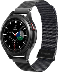 Rripa DUX DUCIS Milanese për Samsung Galaxy Watch, 20mm, çelik inox, i zi