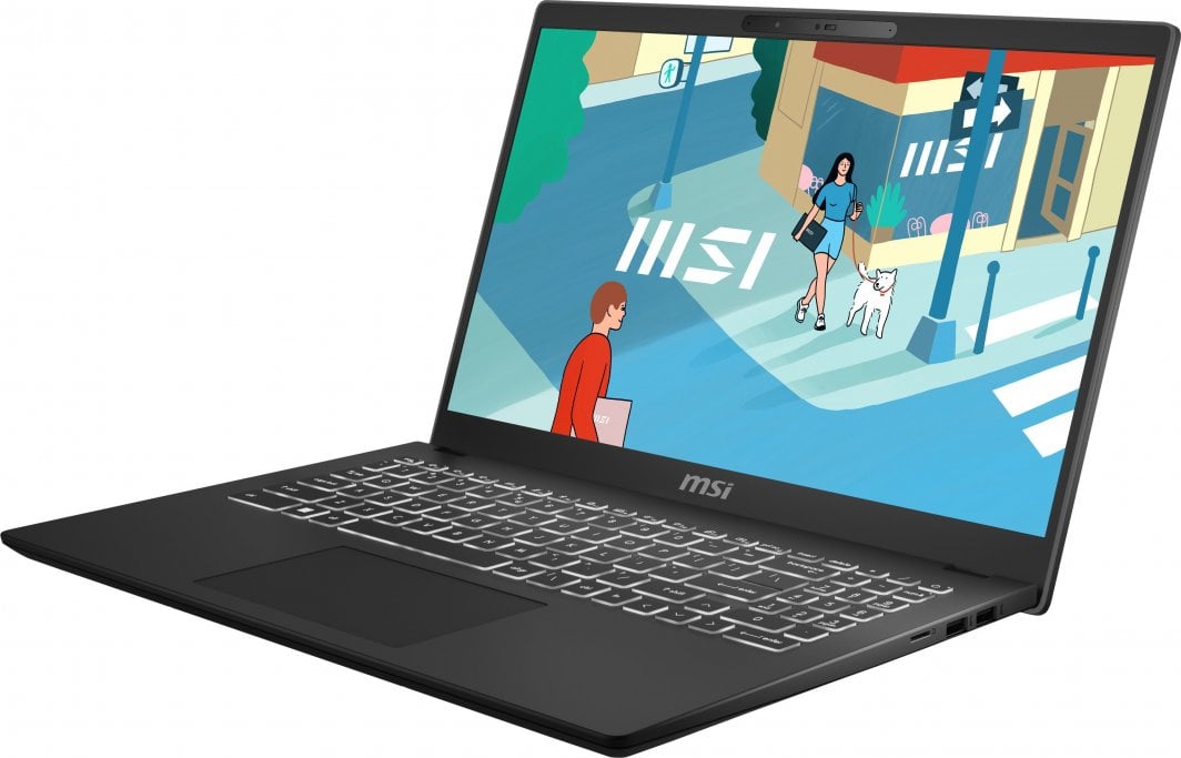 Laptop MSI Modern 15 H C13M, 15.6", Intel Core i5-13420H, 16GB RAM, 512GB SSD