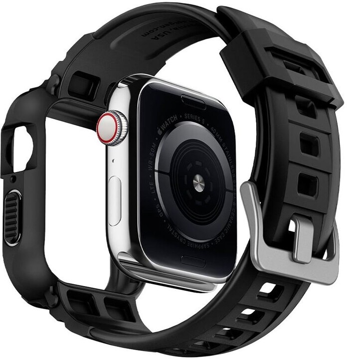 Rrip Spigen Rugged Armor Pro për Apple Watch 6 / SE / 5/4 40 mm, i zi