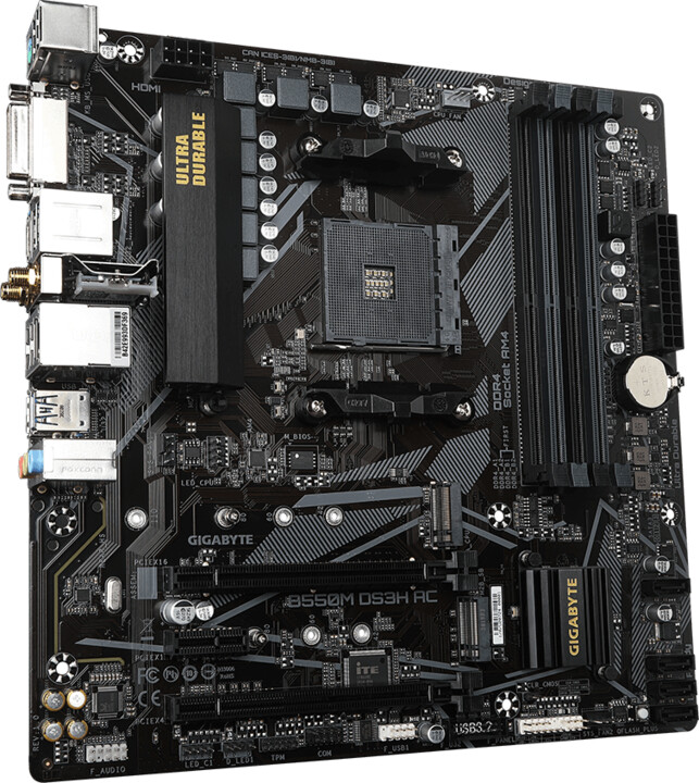 Pllakë amë GIGABYTE B550M DS3H AC - AMD B550