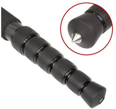 Monopod për kamera SIRUI P-326, 6 seksione, fibër karboni, i zi