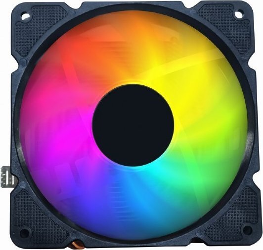 Ftohës CPU Gembird Huracan X140, 100 W, ARGB, i zi