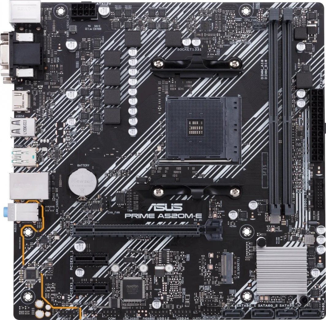 Pllakë amë Asus Prime A520M-E/CSM